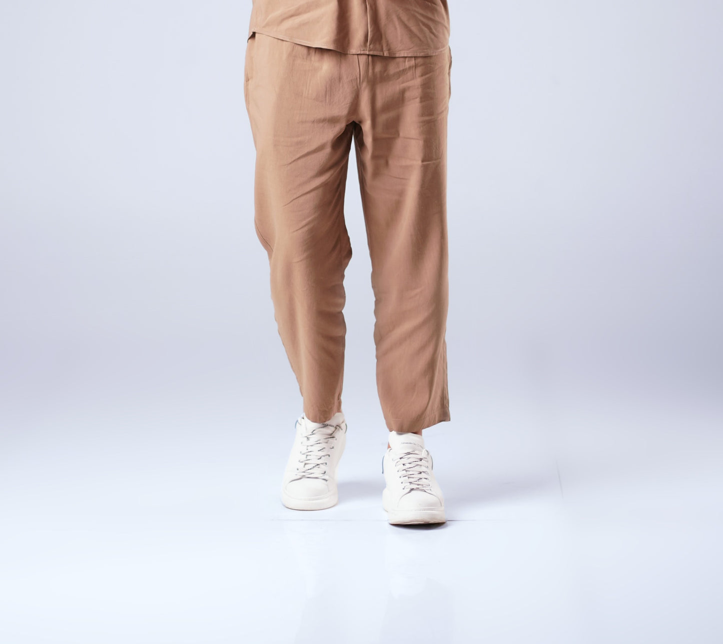 MEN CLASSIC LINEN SET - BROWN